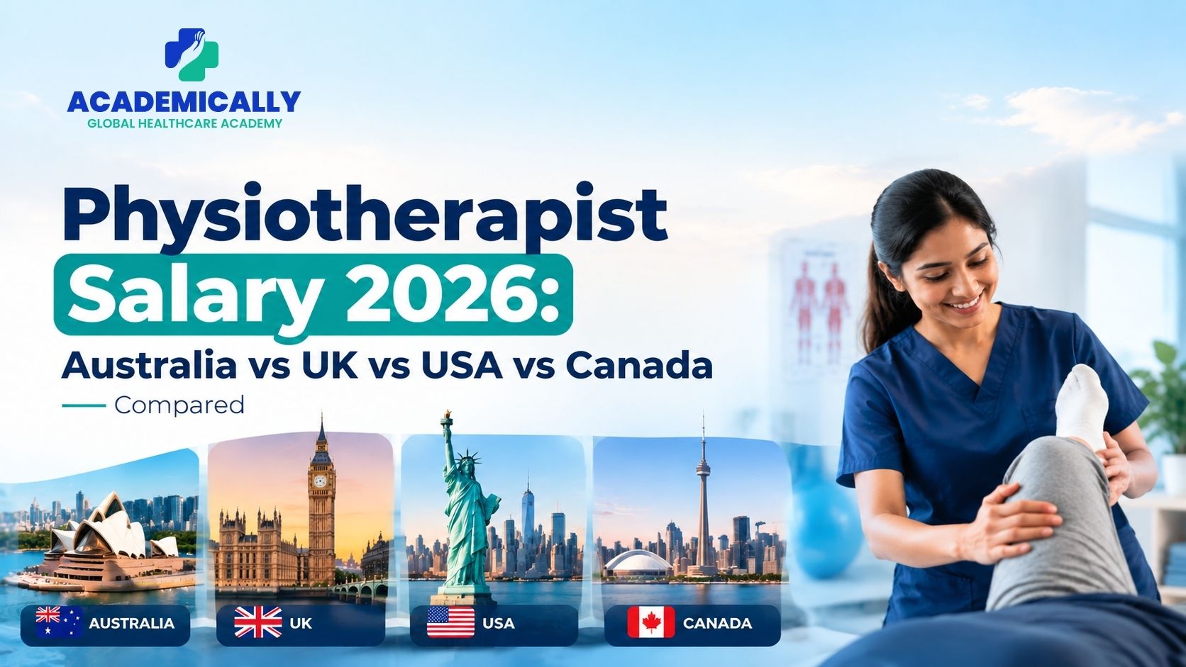 Physiotherapist Salary Australia vs UK vs USA vs Canada Compared